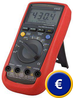 Mult�metro TRMS PCE-UT 61D (CAT IV / 600 V)