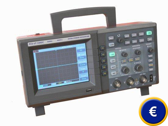 Osciloscopio digital con memoria PCE-UT 2202C