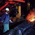 Ejemplo de uso del pirmetro infrarrojo digital en la industria del acero.