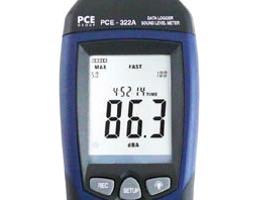 Pantalla del registrador de datos PCE-322A.