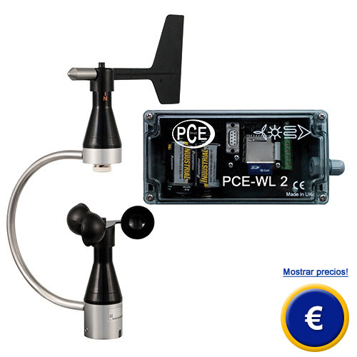 Registrador de viento PCE-WL 2