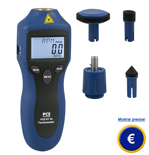 Imagen del tacómetro láser de mano PCE-155
