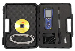 Contenido del envío del maletín del termo anemometro PCE-423