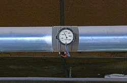 Aqu ve el tubo venturi PCE-VR instalado en un conducto de ventilacin. 