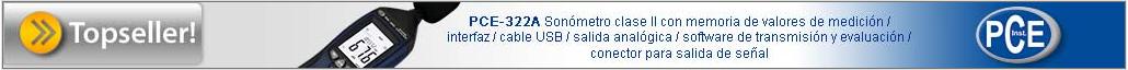 Equipo de medida m�s vendido PCE-322A