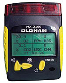 Detectores de gas MX-2100 para cuatro tipos de gases.