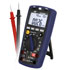 Indicadores de sonido PCE-EM 886 que incluyen sensores de sonido, luz, temperatura, humedad y con función de multímetro