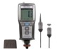 Instrumentos de medida para revolución PCE-VT 204 con la función de medidores y tacómetros, memoria interna RS-232, software.