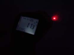 Medición con los termómetros infrarrojos sin luz