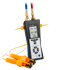 Tester de presión PCE-HVAC 4 para medir la presión diferencial, con medición de la temperatura diferencial