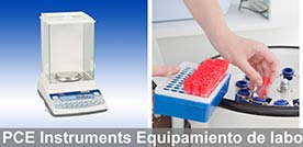 Diferentes equipamientos de laboratorio de PCE Instruments