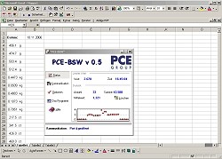 Software de transmisión de datos opcional para la balanza compacta PCE-BSH 6000.