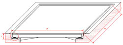 Perspectiva de la estructura de montaje para la balanza de suelo verificable