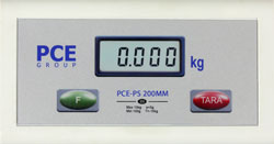 Display de la balanza pesapersonas verificable PCE-PS 200MM