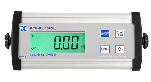 Imagen del display de la balanza de plataforma serie PCE-PS XL