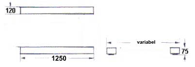 Dimensiones de la báscula para palets PCE-TP B