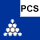 Báscula para palets PCE-TP B con una función de cómputo de piezas.