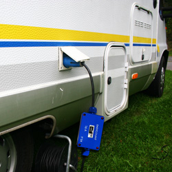 En esta imagen se observa el Easycount conectado a una caravana.