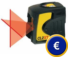 Nivel rotatorio ST-CL2 XT en cruz autonivelable con un gran alcance.