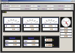 El software del analizador de armnicos tambin le indica los datos como columnas con cifras .