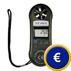 Anemgrafo para velocidad de aire PCE-AM81.