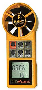 Anemómetro para velocidad de aire CFM 8906.