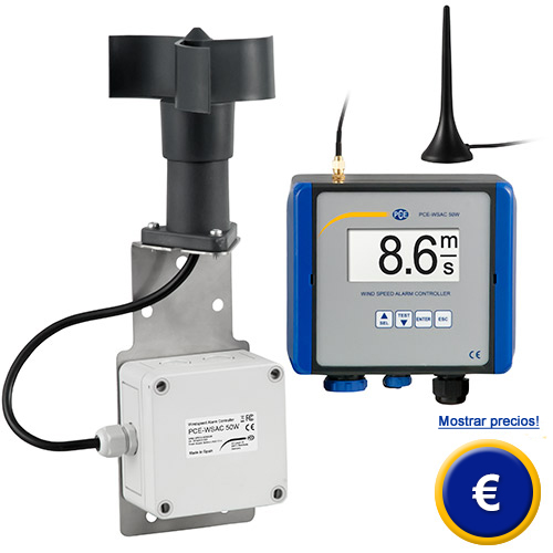 Adquiera el anemómetro inalámbrico PCE-WSAC 50 en nuestra tienda online de PCE Instruments
