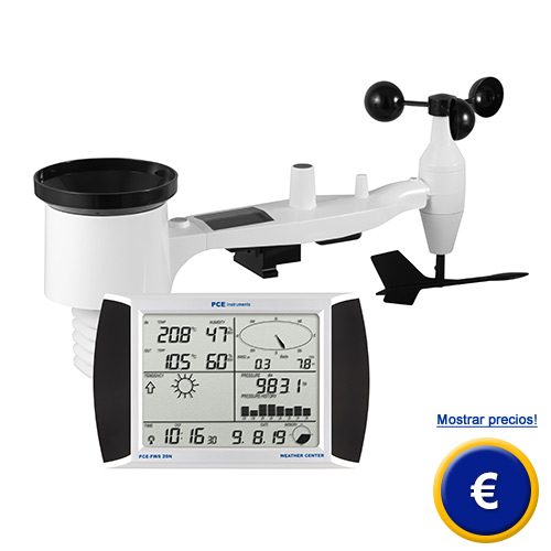 Ms informacin sobre el anemometro de veleta PCE-FWS 20N