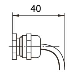 Conector derecho del bulón de carga serie KMB