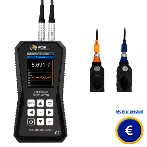Caudalmetro por ultrsonido serie PCE-TDS 200