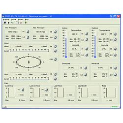 Aquí ve una sección del software de análisis que se incluye en el envío de la central meteorologica.