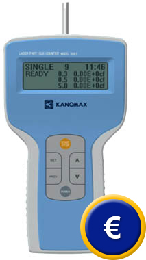 Contador de concentración de polvo Kanomax 3887