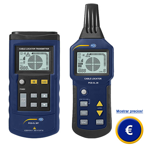 Ms informacin sobre el dector de cables PCE-CL 20