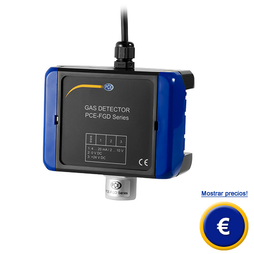Ms informacin sobre el detector de gas serie PCE-FGD