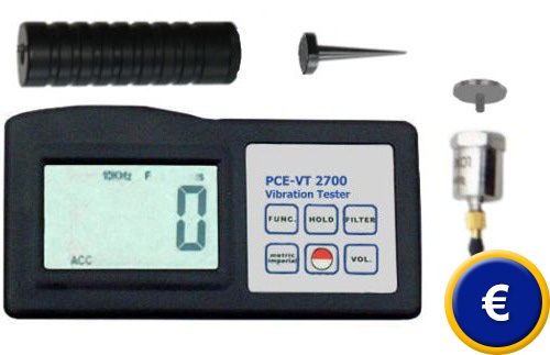 Detector de vibraciones PCE-VT 2700.