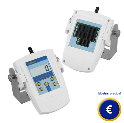 Dosmetro de radiacin solar MacSolar ideal para el control de la energa solar incidente (frontal).