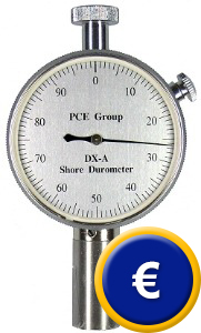 Medidor de dureza PCE-DX-A para medir la dureza Shore A 