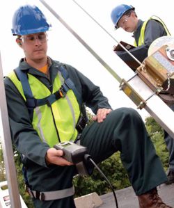 Aqu se observa el logger de datos MX6 tomando muestras antes de entrar en una canalizacin