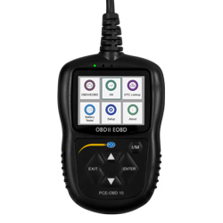 Vista frontal del escner de diagnstico automotriz PCE-OBD 10