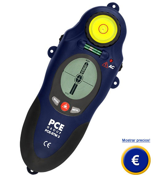 Detector de Materiales en Paredes. Multifuncional Encuentre Metales,  Madera, Cables, Tuberias. Pantalla LCD