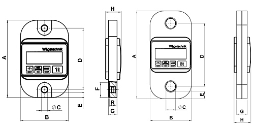 Dibujo técnico de la grúa de carga TZL