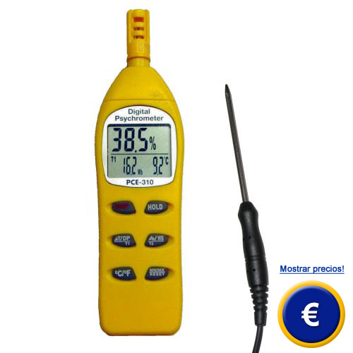 Más información acerca del higrómetro PCE-310