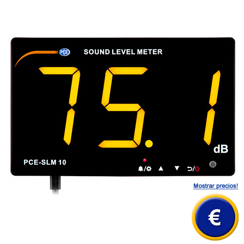Ms informacin sobre el indicador de ruido PCE-SLM 10