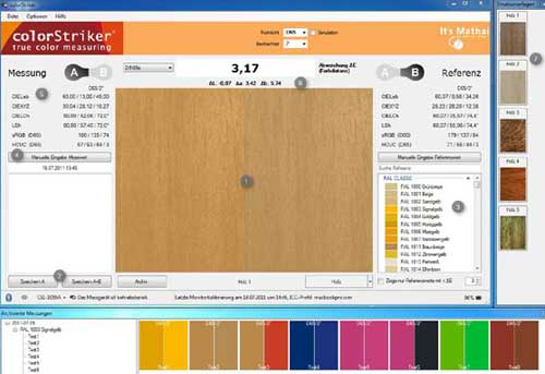 Software para la medición de color