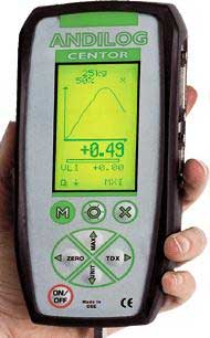 Medidor de fuerza CNR SR con una gran representaci�n gr�fica.