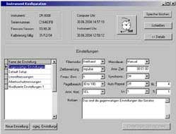 Se pueden modificar los datos del medidor de ruido en el software.