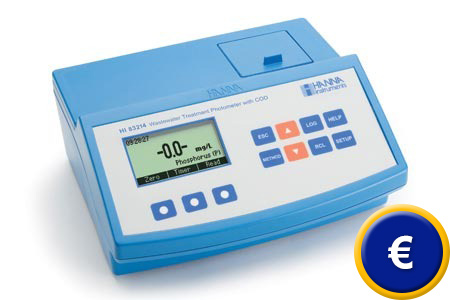 Medidor DQO HI-83214 para medir la necesidad de qumica de oxgeno.