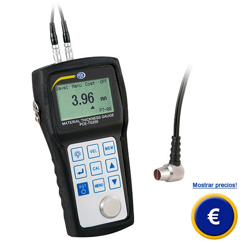 Medidor de espesores por ultrasonidos PCE-TG 250.