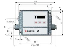 Esbozo del componente electrónico del medidor láser para temperatura digital PCE-IR10.