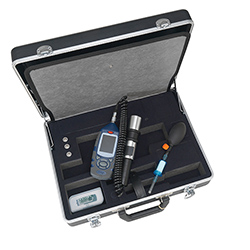 Medidor de partículas MicroDust pro CEL-712 en el maletín incluido